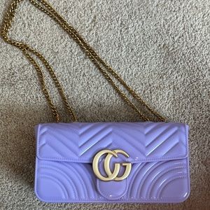 Lilac Plastic Purse
